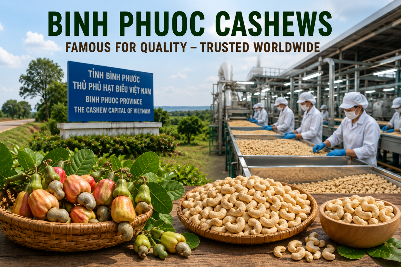 Binh Phuoc cashew nuts harvested and processed in Vietnam