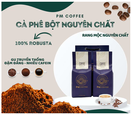 robusta rang mộc, pm 500g