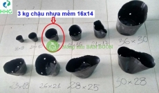 3kg Chậu Nhựa Mềm Ươm Cây 16x14 (3kg ~ 450 chậu) – Túi Bầu Ươm Cây Giá Tốt 2025