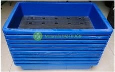 10 KHAY NHỰA TRỒNG RAU KÍCH THƯỚC 68X42X15CM - MÀU XANH