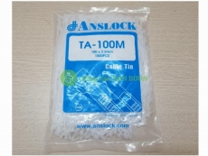 GÓI 1000 DÂY THÍT CABLE TIE  ANSLOCK TA-100M KÍCH THƯỚC 100x2.5MM