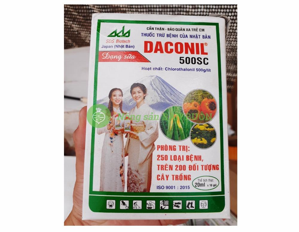 THUỐC TRỪ BỆNH CỦA NHẬT BẢN DACONIL 500SC Dạng Sữa (20ml x 10gói)
