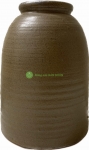 Bình gốm màu Nâu Đất (NB-ThNg), KT:22x9x15cm (cao x miệng x bụng) - Gốm sứ Kim Lan