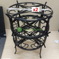 10 Kệ Sắt Đỡ Chậu Hoa Nhựa - ĐK 21.5cm, Cao 10.5cm