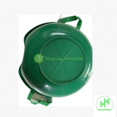 COMBO 10 Chậu nhựa bón phân, gieo hạt, rải thức ăn cho gia cầm Long Thành Plastic có quai đeo  - Thau nhựa rải phân, gieo hạt, rải thức ăn cho gia cầm Long Thành PLASTIC có quai đeo