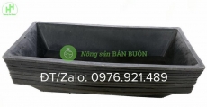 Máng Cao Su Đa Năng 62x26x10cm – Máng Lợn, Khay Làm Mát Cho Lan, Khay Trồng Rau – Nhẹ, Bền, Thân Thiện Môi Trường
