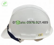 (Nón) Mũ bảo hộ lao động Thùy Dương, làm từ nhựa HDPE, trọng lượng nhẹ và khả năng chống va đập mạnh, có nút vặn điều chỉnh rộng chật to nhỏ