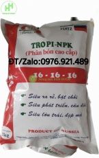 Phân Bón Cao Cấp TROPI NPK 16-16-16 (1kg) Nhập Khẩu Nga – Siêu Ra Rễ, Bật Chồi, Tăng Trái, Nuôi Hoa, Cân Bằng Dinh Dưỡng Cho Mọi Loại Cây