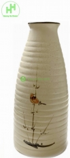 Bình / Lọ Cổ Nhỏ S1 Tiêu Chim, KT: 21x5x9cm (cao x miệng x bụng) - Gốm sứ Bát Tràng