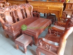 Bộ bàn ghế gỗ Hương Đá (tay 10cm) ấm cúng và đẳng cấp!