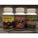 Bộ 3 phân bón Super cho hoa lan, cây cảnh (Super Magie, Super Canxi,Super Kali) (có bán lẻ từng loại)