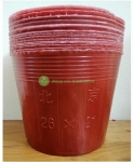 1kg chậu nhựa mềm ươm cây 26x21 - Bịch, Túi bầu 26x21; 1kg = 41 chậu 26x21 - Màu Đỏ; GIÁ TỐT CẬP NHẬT 2023
