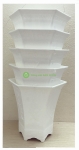5 Chậu Nhựa Lục Giác LG - PLT - 220 Bình Thuận Plastic Màu Trắng