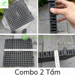 2 Vỉ nhựa thoát nước, chống ngập úng nước, dùng cho sân vườn KT: 34x34x3cm (9 tấm = 1m2) 