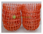 10 Chậu nhựa Giả Bí trồng Lan Fi30 - Màu Cam