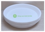 5 Khay (Đĩa) Lót Đế Chậu D230 Binh Thuan Plastics - Màu Trắng