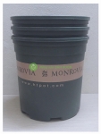 3 Chậu Nhựa MONROVIA 1,5Gal CN màu XANH, KT: 20x20 (Rộng X Cao) cm