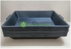 10 Khay Nhựa Tiến Mạnh – Máng Vữa, Máng Đựng Nước Làm Mát Cho Lan, Thức Ăn Gia Súc, Nuôi Trùn Quế (50x38x9 cm)