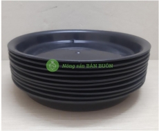 10 Khay (Đĩa) Lót Đế Chậu D300 - Màu Đen