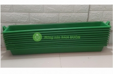 10 Máng/Khay Ăn, Uống, Phụ Kiện Nuôi Gà, Chim, Chim Cút Kích Thước 65x12.5x7Cm 