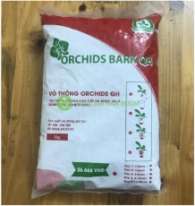Vỏ Thông ORCHIDS QH, Gía Thể Trồng Lan Cao Cấp Đã Qua Xử Lý Bằng Công Nghệ Vi Sinh, Size 4 (9-12mm) Bịch 1Kg