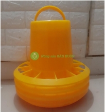 3 Máng ăn cho Gia Cầm (Gà, Vịt, Ngan, Ngỗng, Chim....) Chia ô, Có Móc Treo - Máng treo, Kích Thước 33x33x20Cm - Máng ăn nhỡ liền vành (số 3) - SX bời Cty CP cơ khí Nhựa Bình Thuận