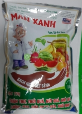 MAN XANH (Mancozeb) Unizebando 800 WP 1kg, đặc trị: Thán Thư, Thối Quả, Nứt Quả, Ghẻ Quả, Sương Mai, Rửa Rong Rêu, Thối Nhũn, KL: 1kg
