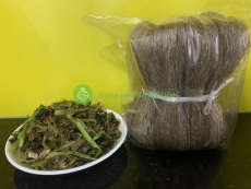MIẾN NƯƠNG CAO BẰNG VÀ MÓN CẢI XANH XÀO THẬP CẨM
