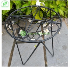 Kệ Sắt Đỡ Chậu Hoa Nhựa - ĐK 22cm, Cao 26.5cm