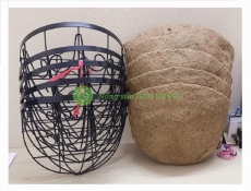 ComBo 5 Giỏ Treo Sắt Ốp Tường Đi Kèm Với Miếng Lót Sơ Đừa