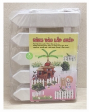 Hàng Rào Nhựa Lắp Ghép Dài 1,6m Cao 20cm Trang Trí Vườn Cây