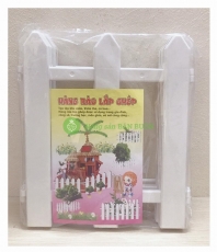Hàng Rào Nhựa Lắp Ghép Dài 1,6m Cao 30cm Trang Trí Vườn Cây