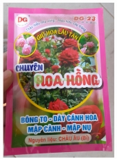 Phân bón chuyên hoa hồng giữ hoa lâu tàn, bông to, dày cánh hoa, mập cành, mập nụ, khối lượng: 40g/gói