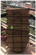 5 Giỏ Treo Sắt Ốp Tường Đi Kèm Với Miếng Lót Sơ Đừa Kích Thước 25x16x23cm