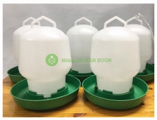 5 Bình Đựng Nước Cho Gia Cầm (Chim, Gà, Ngan, Ngỗng, Vịt, ....) Dung Tích: 4L - Máng uống nước Bình Thuận 4 lít