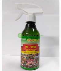 Nano Gold chế phẩm sinh học M-VITA, MẦM TO THÂN KHỎE dùng cho HOA HỒNG, 300ml