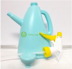 Bình Xịt + ô Doa mini Tưới, Phun cây, dung tích 1,5L - Màu xanh nước biển