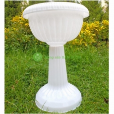 Chậu LY nhựa kèm ĐẾ tách rời, trồng hoa, cây cảnh, sen... Size3 (Cao) Kt: 30x45 (miệng x cao)
